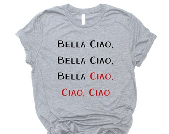 Bella Ciao Shirt, Money Heist Shirt, Unisex La Casa De Papel T-Shirt, El Profesor, TV Show Fans Gift, The Professor