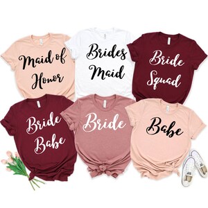 Bride Squad Shirts, Bachelorette Party Favors, Bridesmaid Shirts, Bridesmaids Gift, Bride Shirt, Bachelorette Party Shirts, Bridesmaid Gift