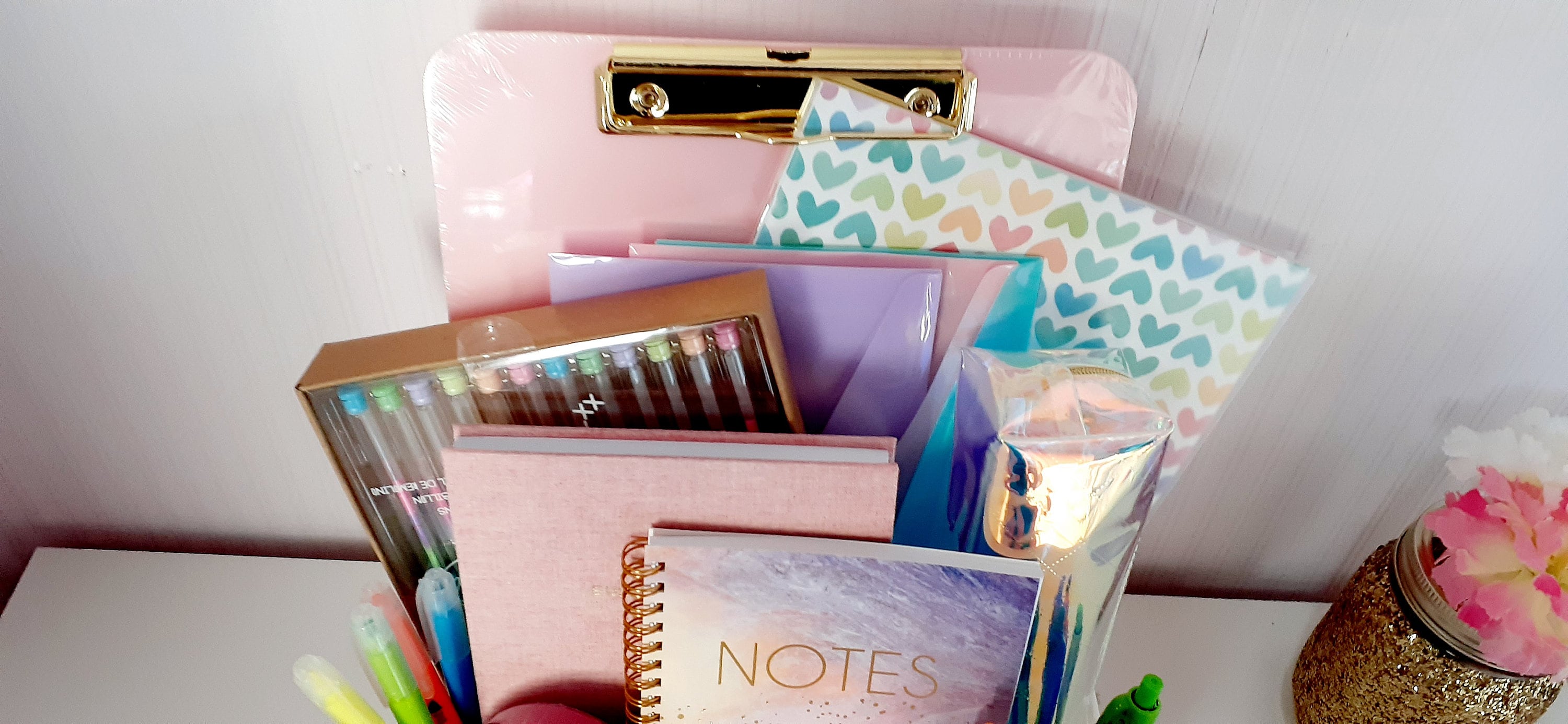 Stationery Gift Basket Set for Preteen Young Girl, Birthday Gift for