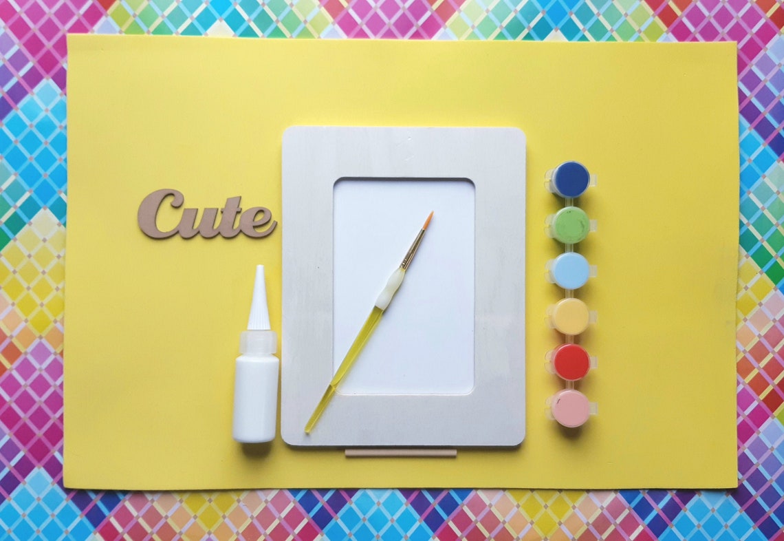 Paint Your Own Picture Frame Summer Activity Kit for Girl and Etsy Italia