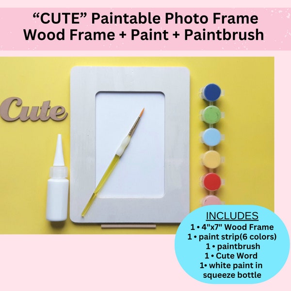 Paint Your Own Picture Frame, Summer Activity Kit for Girl and Boy, Diy Paintable Crafts for Kids, Arts and Crafts Birthday Gift Girl Boy