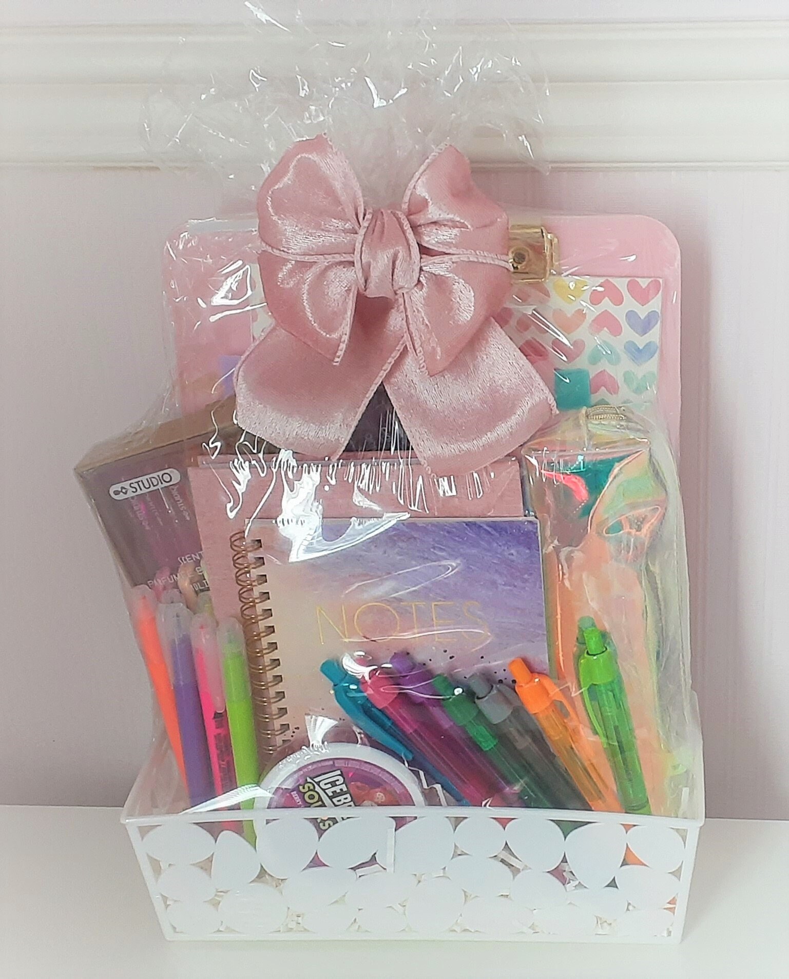 Stationery Gift Basket Set for Preteen Young Girl, Birthday Gift for