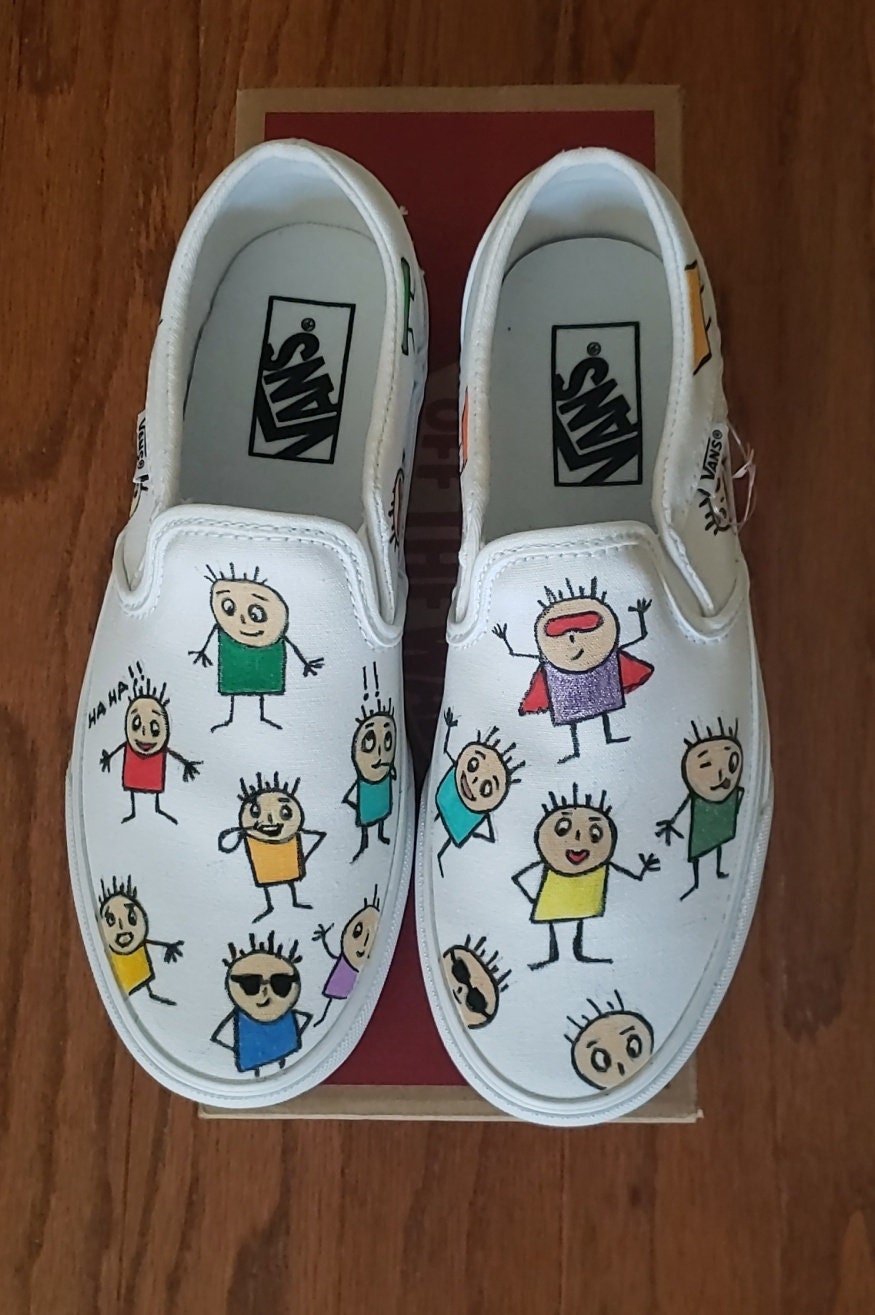 Thought I'd share my new custom Vans slip ons that my friend