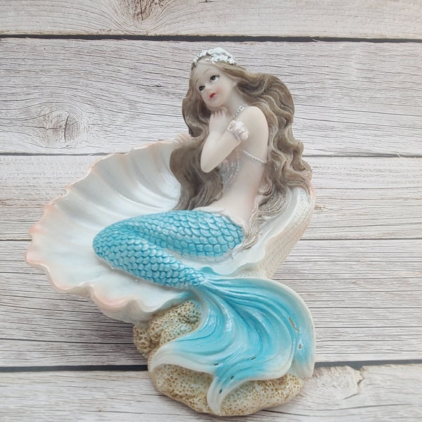 Mermaid Figurine, Mermaid Decor, Coastal Decorative Accent, Mermaid Collectibles, Mermaid Lover, Mermaid Gift