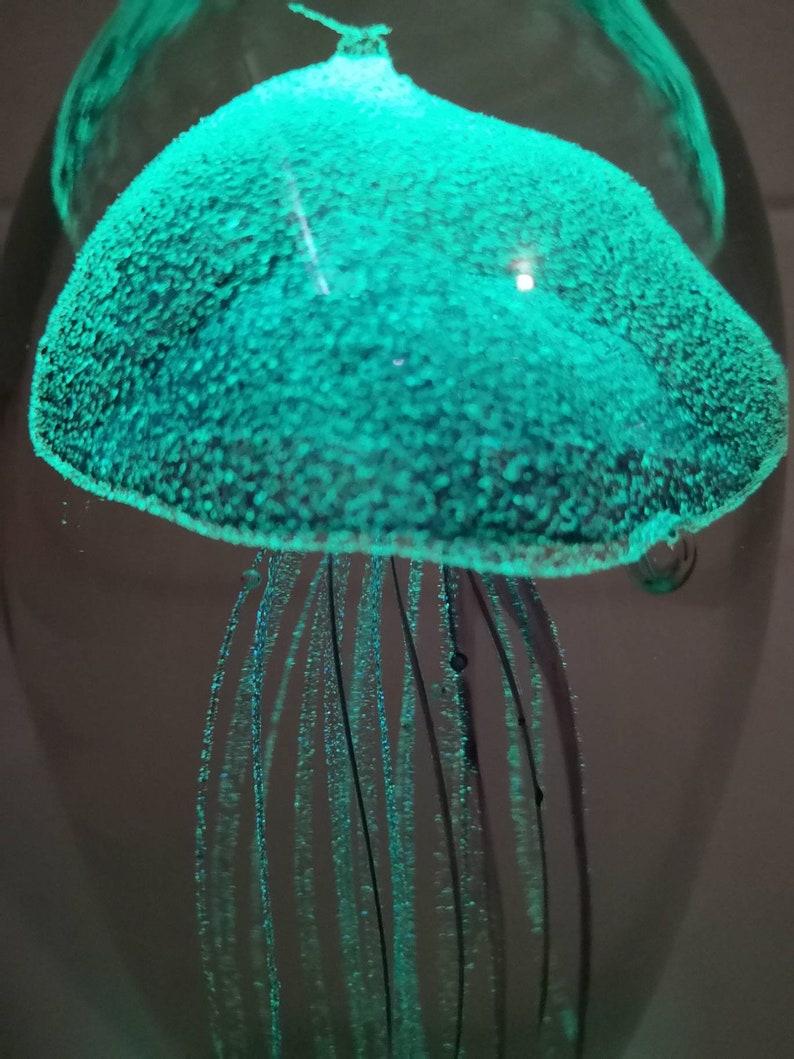 Jellyfish Glow in the Dark Purple Glow in the Dark Figurine Etsy