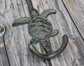 Turtle Hook, On Sale Ocean Decor, Sea Turtle Hook, Turtle Decor, Sea Turtle Decor, Beach Decor, Beach Hook, Pool Decor, Pool Hook