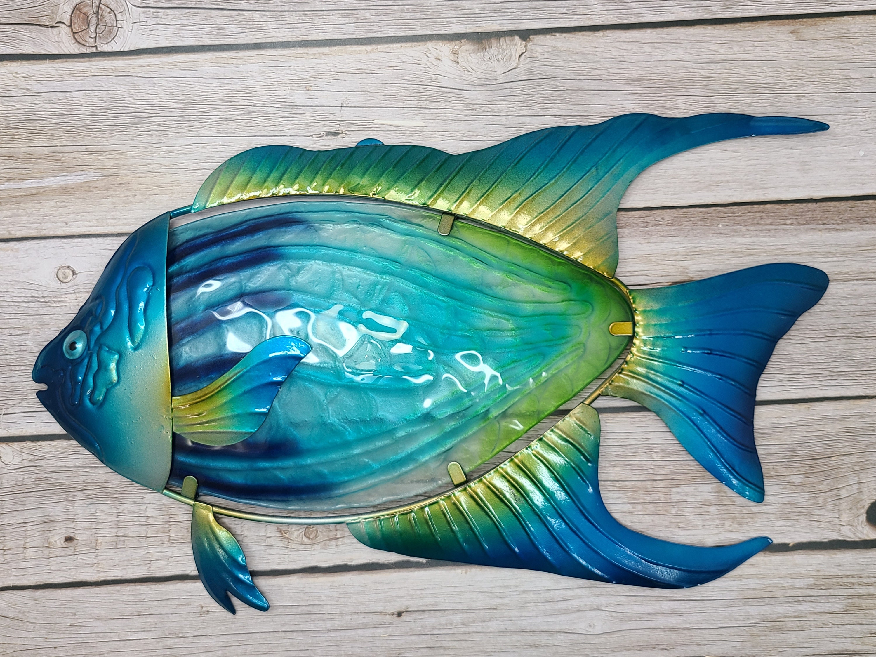 Fly Fishing Decor | Fishing Decor for Home | Metal Wall Art - Fish Wall  Decor Ornament Trout Fishing Scene Metal Wall Artwork Home Office  Decoration