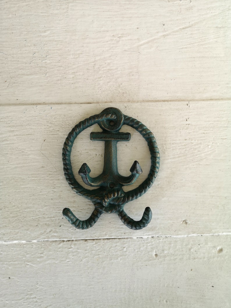 Anchor Hook Nautical Hooks Anchor Decor Anchor Wall Design Etsy
