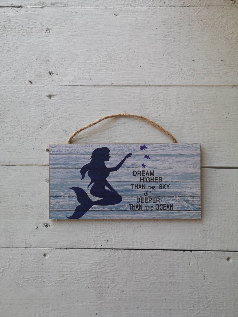 Mermaids Dream Sign Mermaid Sign Mermaid Pool Sign Mermaid - Etsy