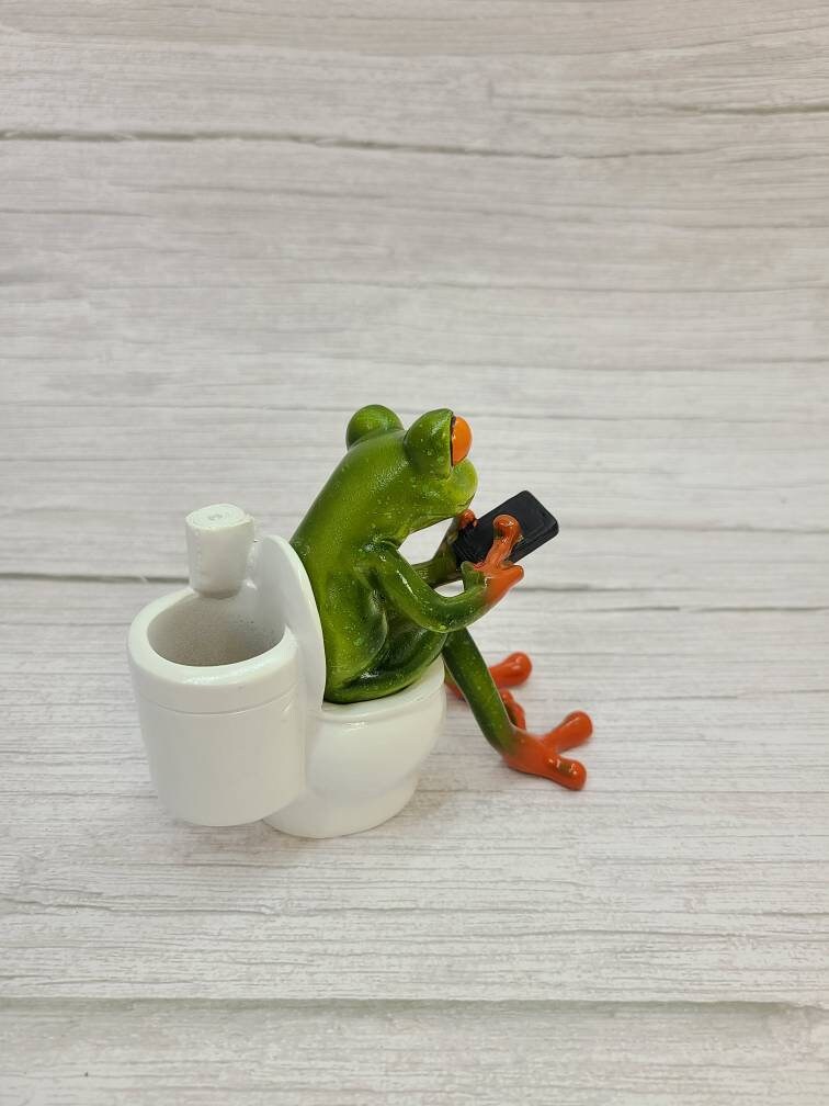 Funny Frog Figurine, Toilet Frog Figurine, on Sale Frog Figurine, Funny Pen  Holder, Funny Figurine, Bathroom Decor, Funny Office Decor -  Canada