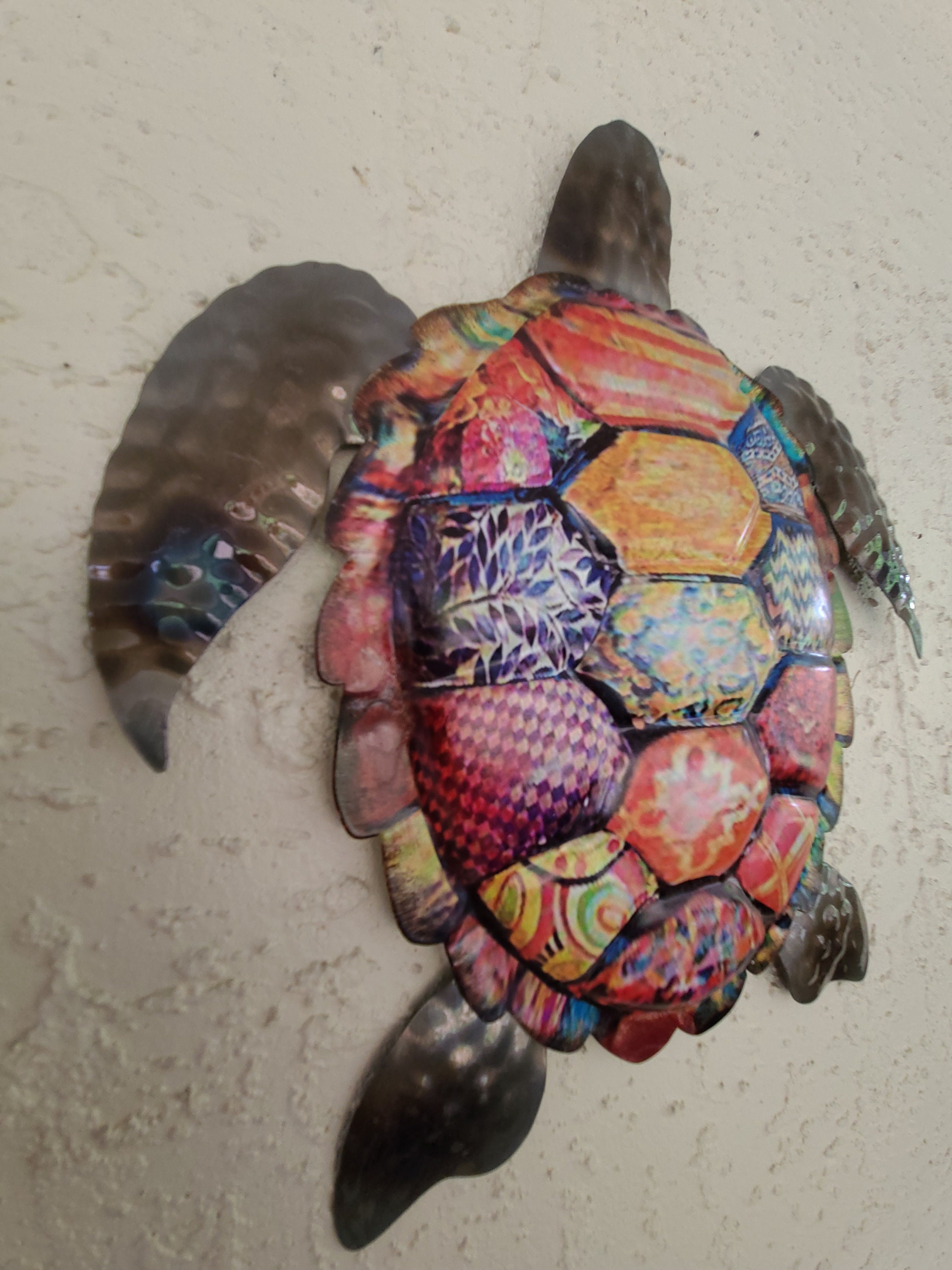 Sea Turtle Wall Art Sea Turtle Wall Decor Colorful Sea Etsy