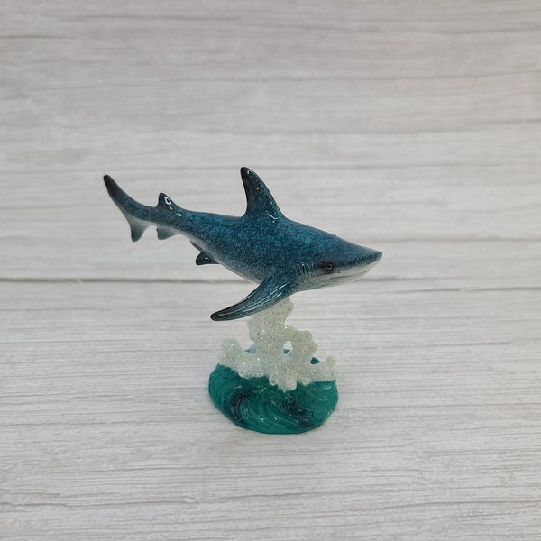 Shark Figurine, Shark Decor, Beach Home, Beach Decor, Ocean Decor, Nautical FIgurine, Beach Figurine, Beach Home Decor