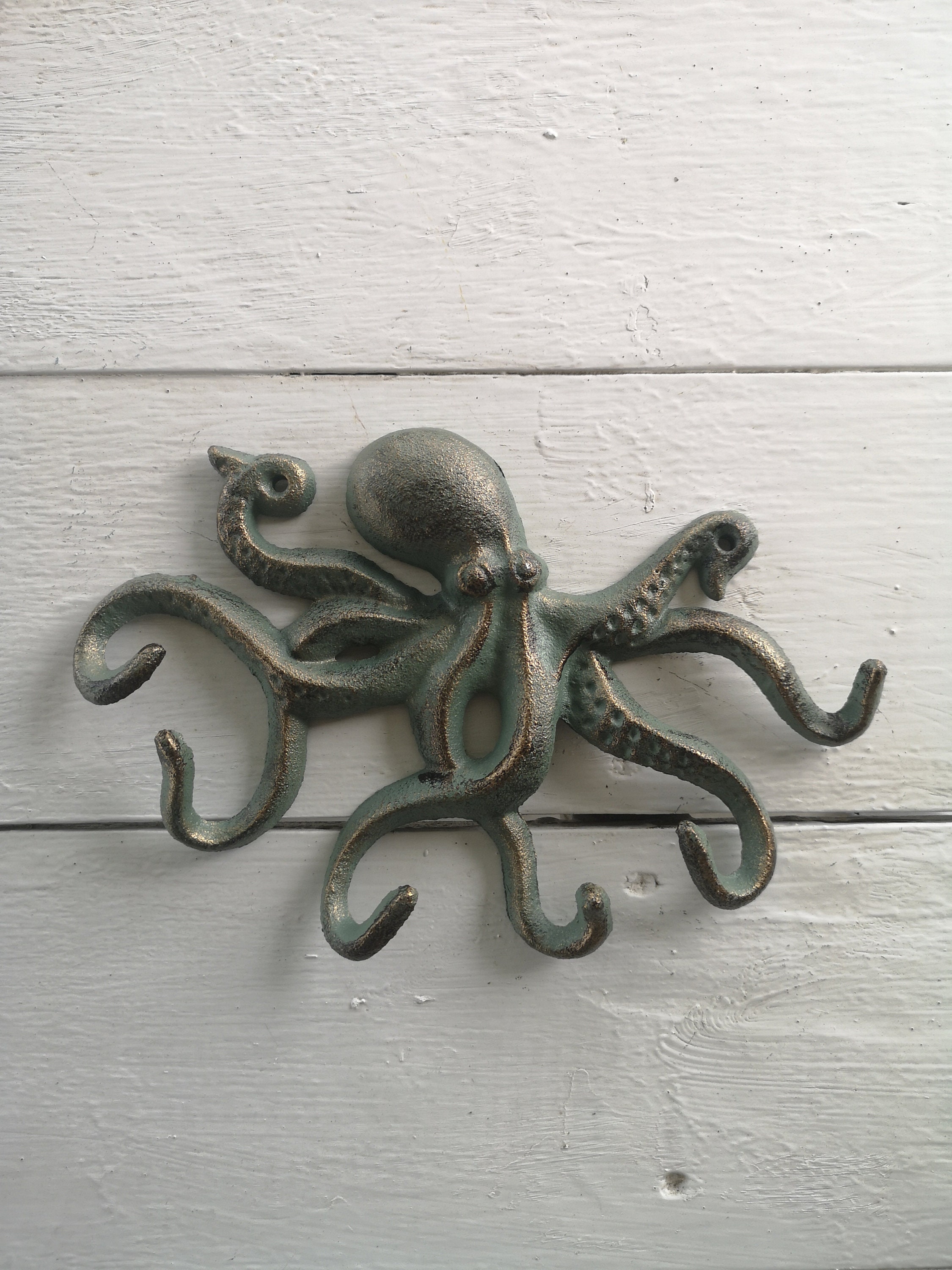  Colonial Tin Works 420226 Metal Octopus Wall Hooks, 10-inch  Width : Home & Kitchen