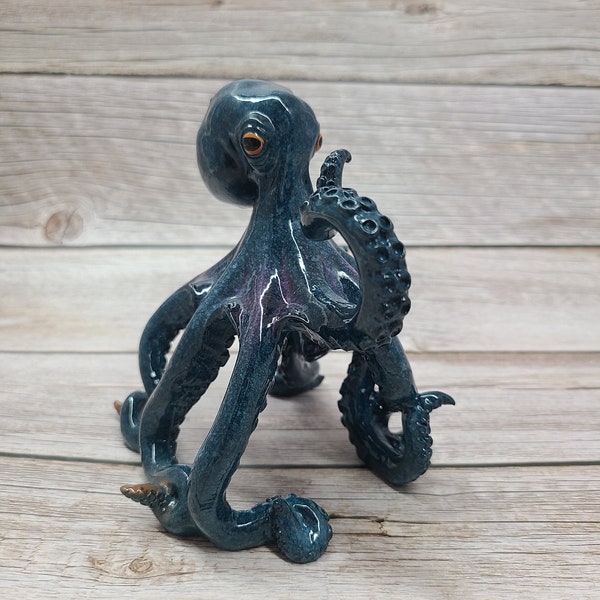 Octopus Figurine, Octopus Decor, Nautical Decor, Beach Decor, Beach Figurine