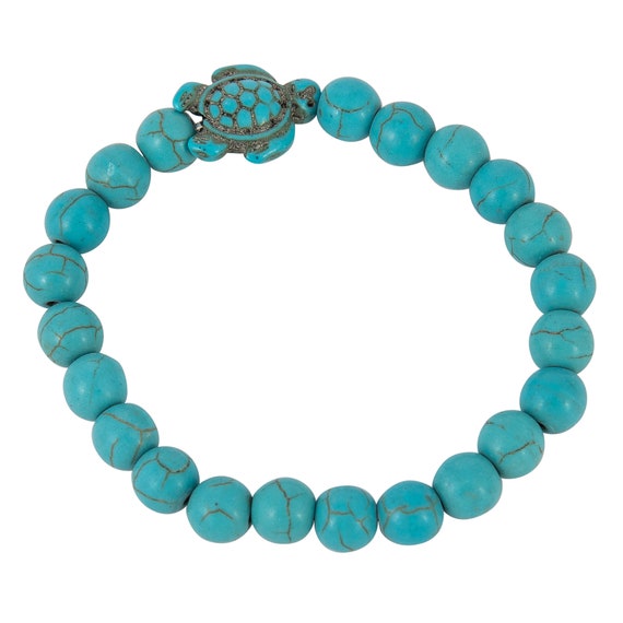 Sea Turtle Bracelet Bead Bracelet Stretchable Sea Turtle