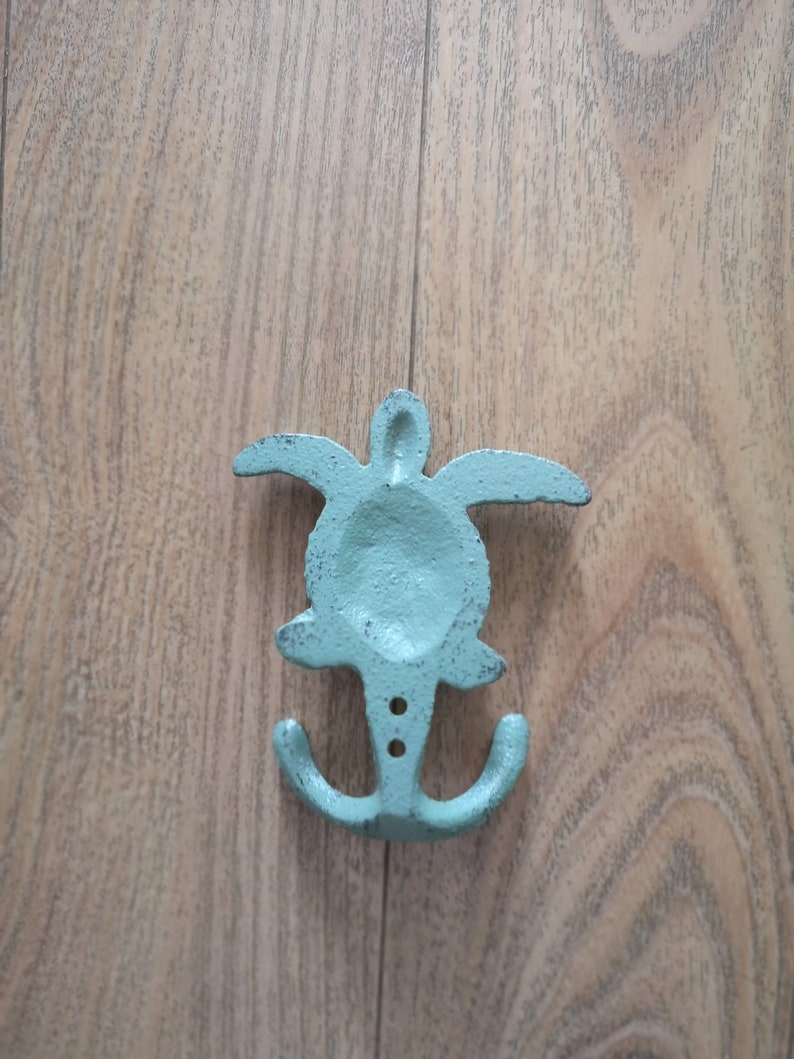 Turtle Hook SET OF TWO Sea Turtle Hooks On Sale Ocean Decor Etsy