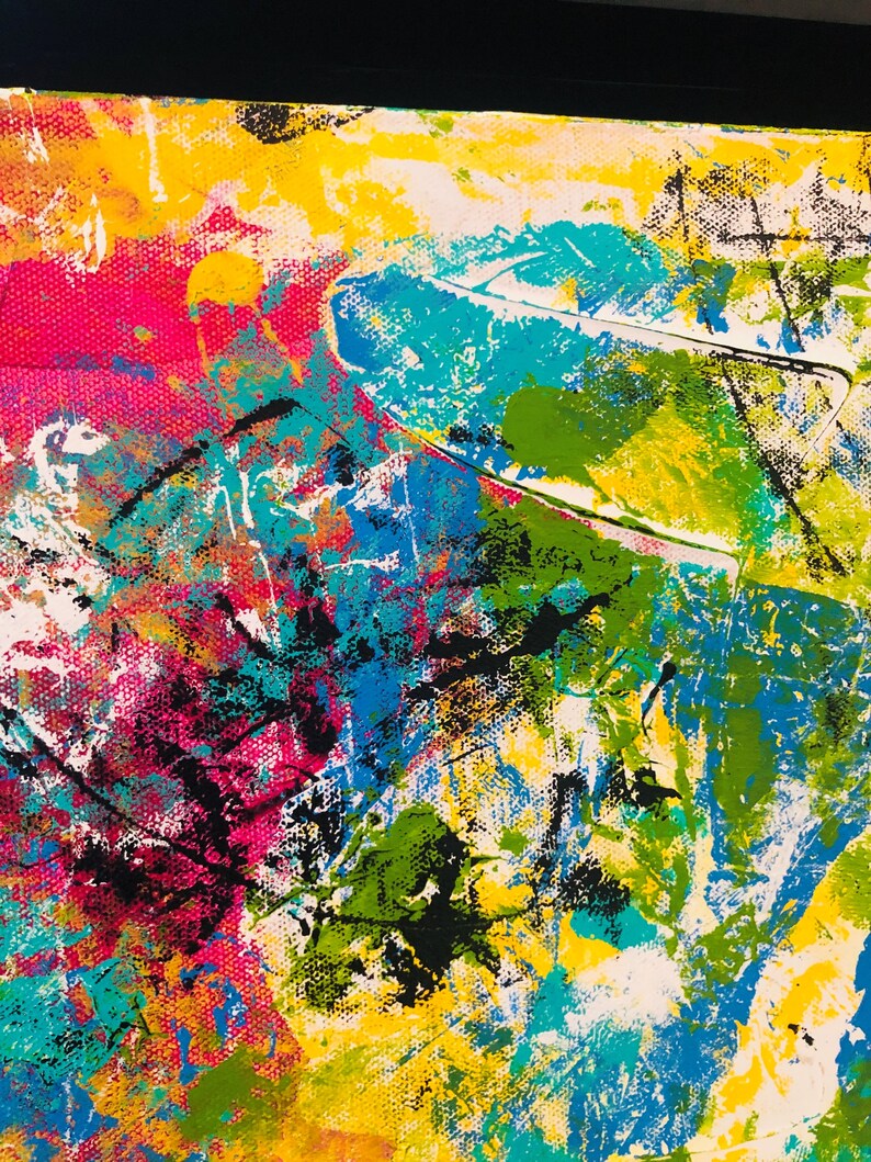 Original Abstract Art, Monoprint Art- One of Its Kind, Monoprinting Art ...