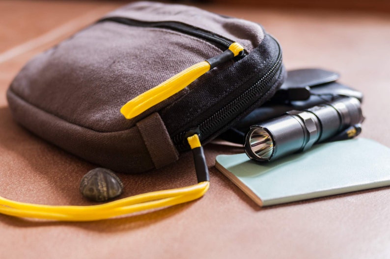 EDC Canvas Pouch Urban Pouch Zippered Pouch Organising Etsy