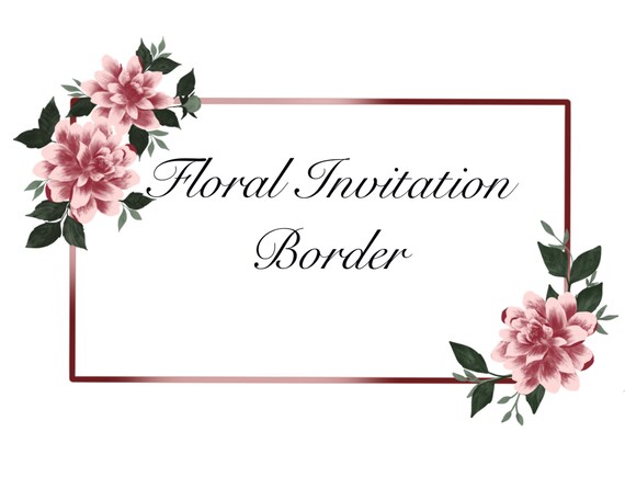 Diseño de invitación floral arte de clip de flores flor PNG - Etsy México Diseño de invitación floral arte de clip de flores flor PNG - Etsy México