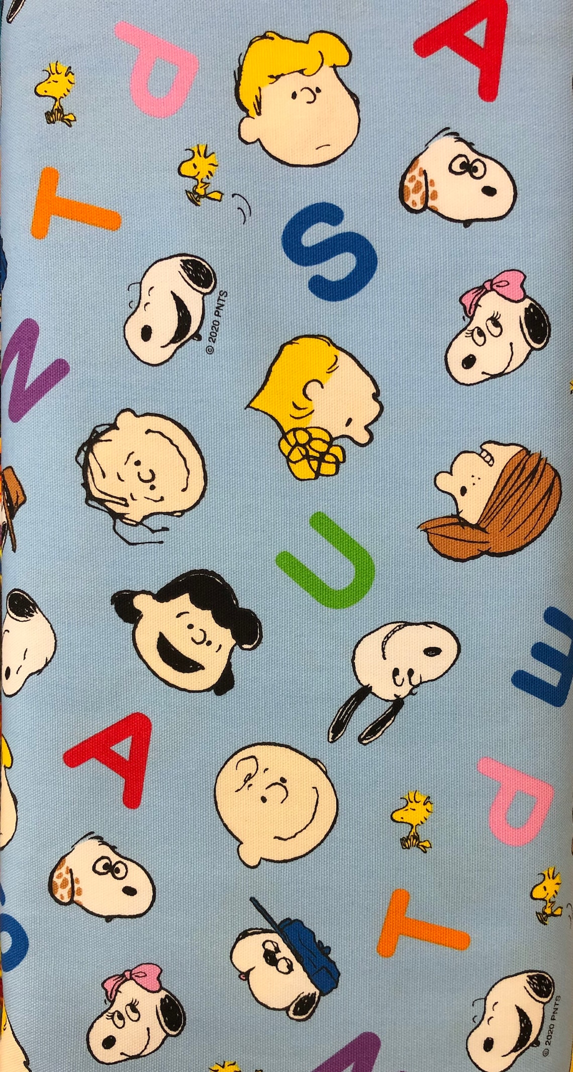 Pattern fabric 100x50cm Peanuts & Snoopy Etsy