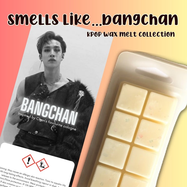 Smells like...Bangchan SKZ, Highly Scented Wax Melts, Kpop Stay Gifts, Korean Boy Band, CLP Compliant, Aftershave Scented