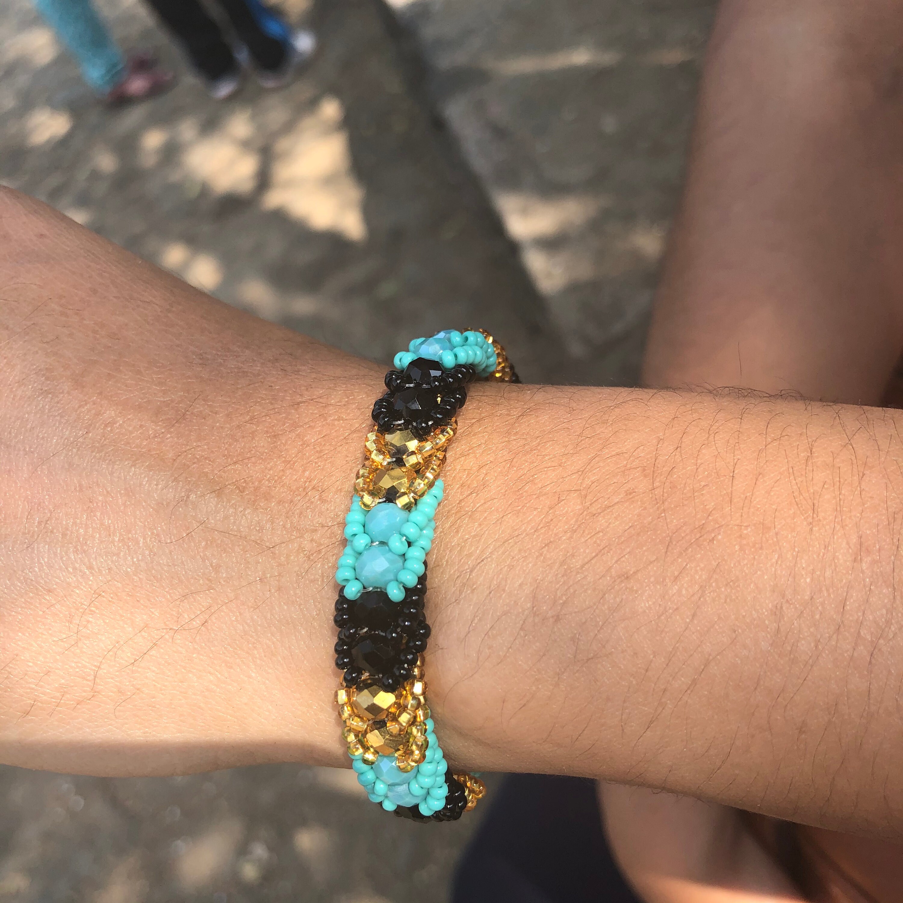 Mexican Handmade Bracelet Beaded Handmade Bracelet Turquoise Etsy