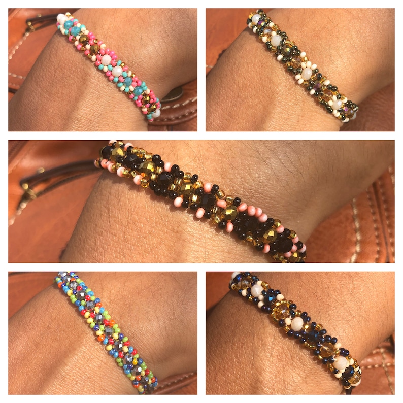 Mexican bracelet Mexican handmade bracelet beaded handmade bracelet multicolor Huichol bracelet. slim bracelet