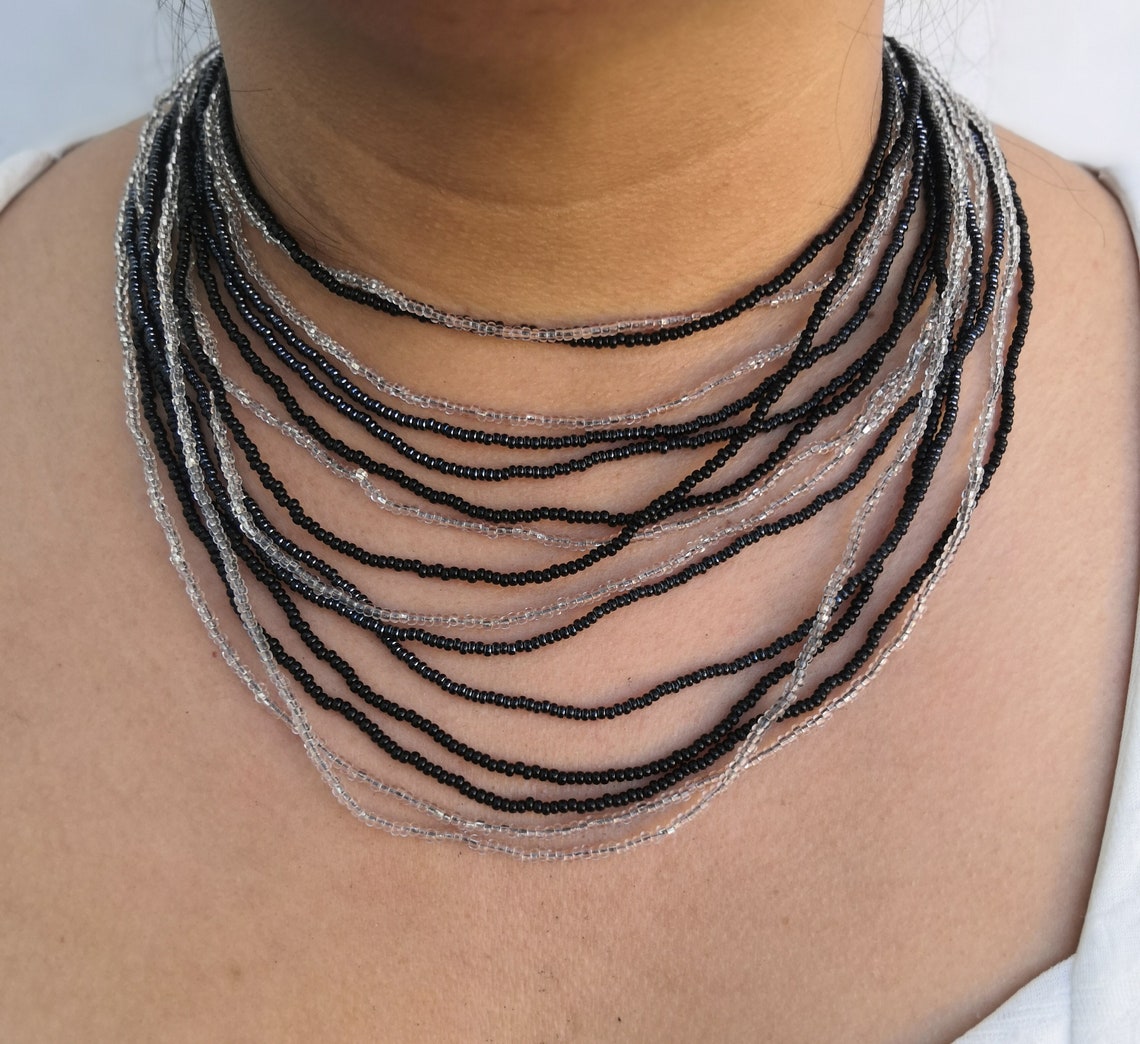 Mexican Handmade Necklace Beaded Necklace Huichol Handmade Etsy