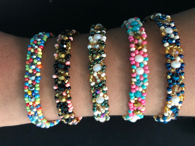 Mexican bracelet Mexican handmade bracelet beaded handmade bracelet multicolor Huichol bracelet. slim bracelet