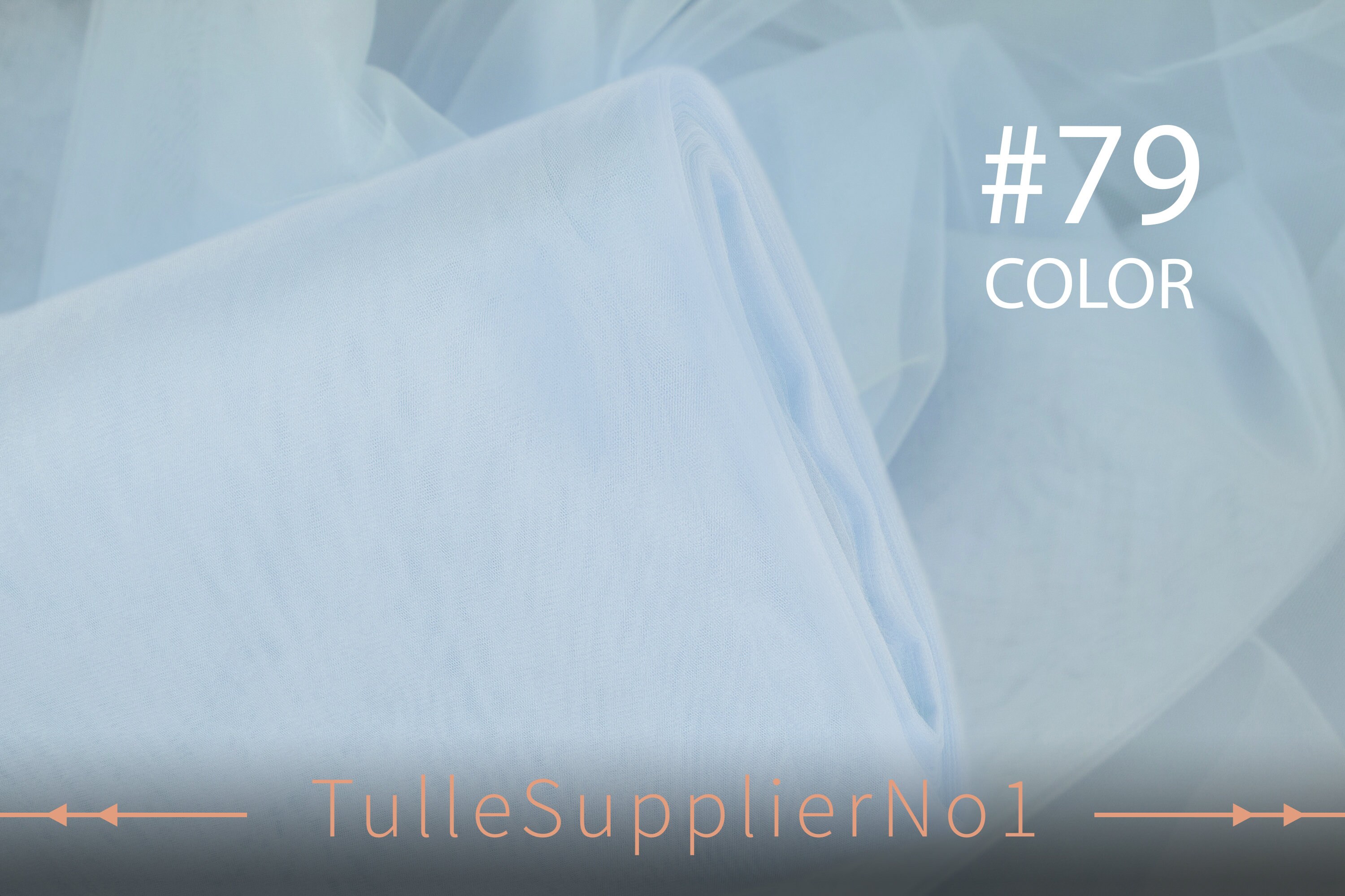 Baby Blue Soft Tulle Fabric, Luxury Color #79 - Etsy