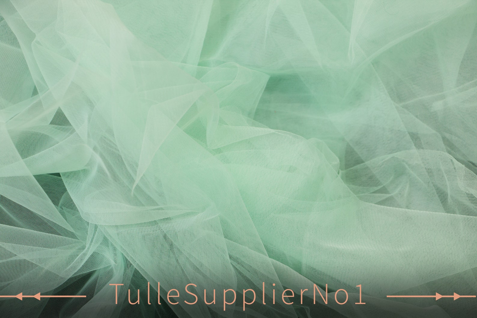 Light Green Tulle Fabric by the Yard, Color 24 Light Green Tulle, Soft
