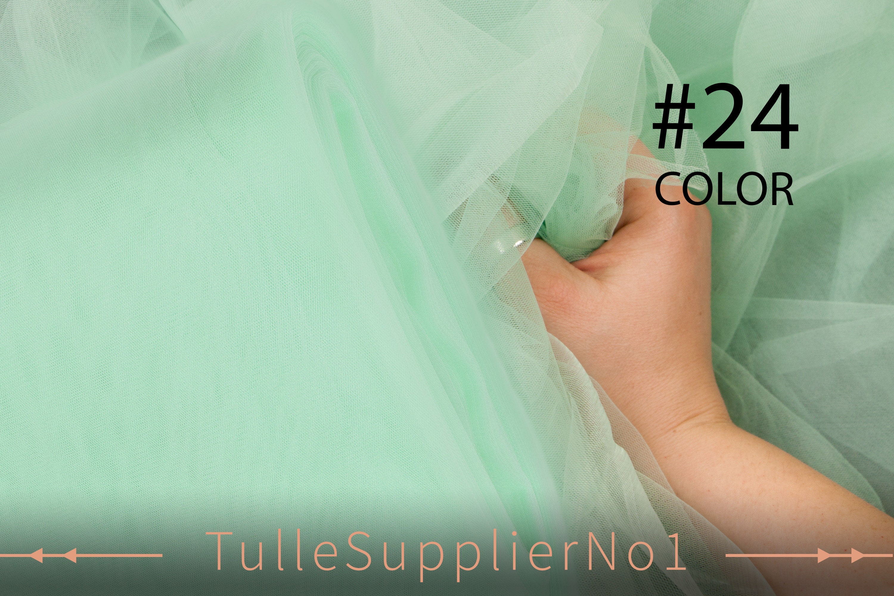 Pale Green tulle COLOR 24 Light Green tulle fabric by the Etsy