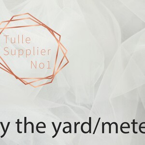 Ivory Tulle Fabric by the Yard, Ivory Color #2 Tulle, Soft Ivory Tulle by the Meter, High Quality Soft Tulle Fabric 118&quot; Wide, Luxury Tulle
