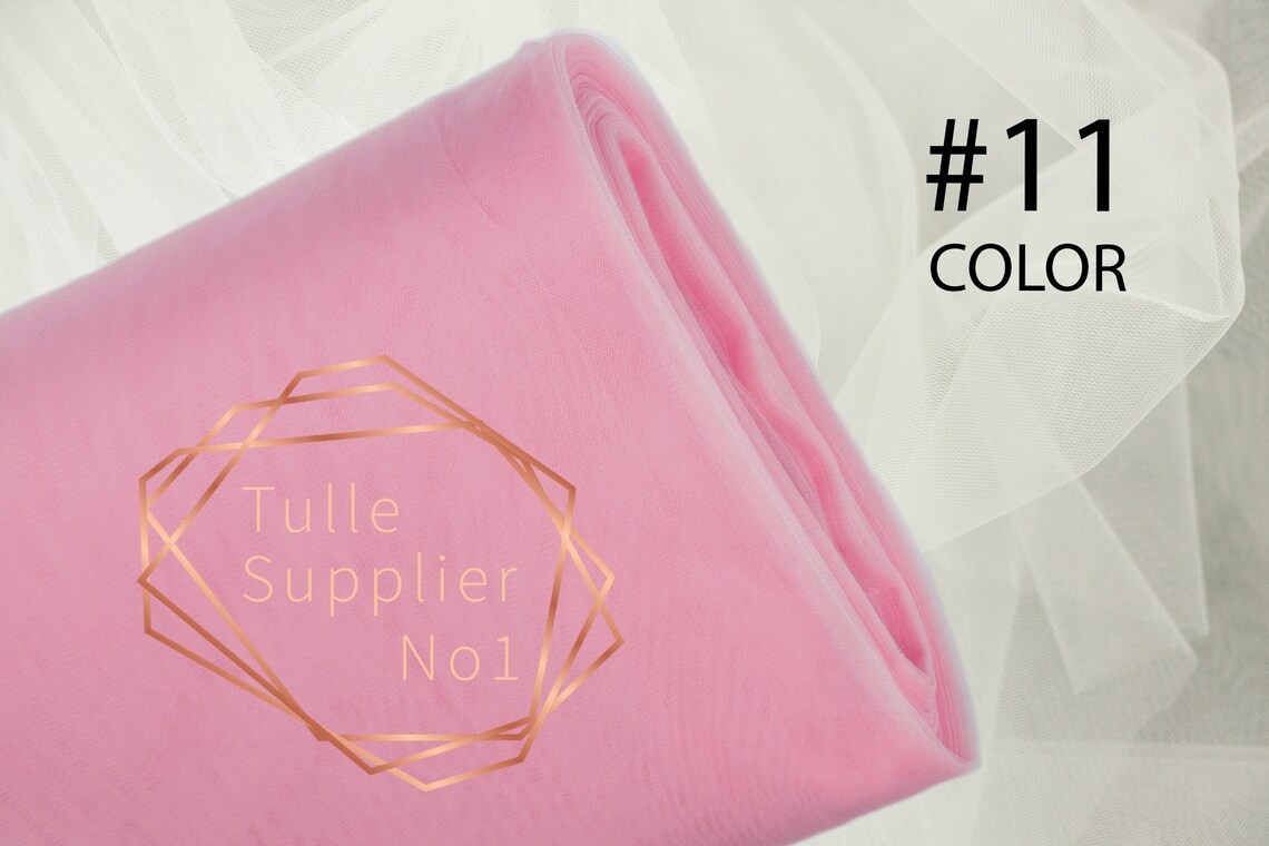 Taffy Pink COLOR 11, Soft Wide Pink Tulle, 3m Wide Pink Tulle Fabric Etsy