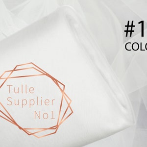 White tulle fabric roll, COLOR #1
