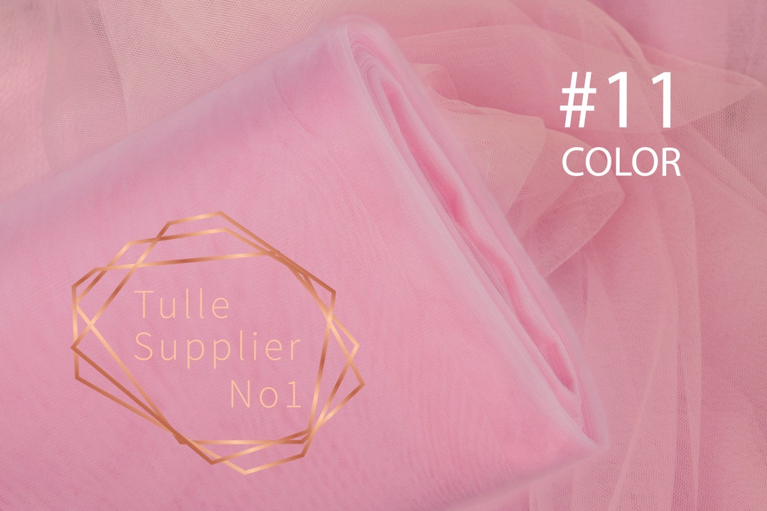 Taffy Pink COLOR 11, Soft Wide Pink Tulle, 3m Wide Pink Tulle Fabric Etsy