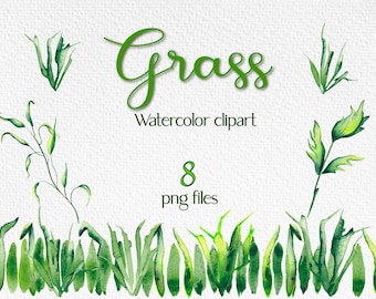 Grass clipart, Green grass borders, Watercolor greenery clipart, Grass borders PNG, Foliage clipart, Greenery clipart,Scrapbooking, Crafting