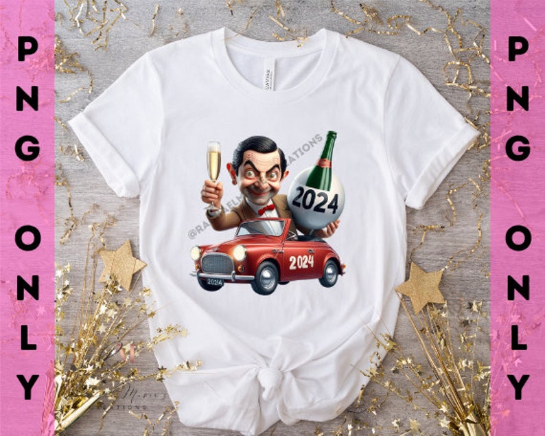 Mr. Bean 2025 PNG BUNDLE, Mr. Bean Sublimation Etsy