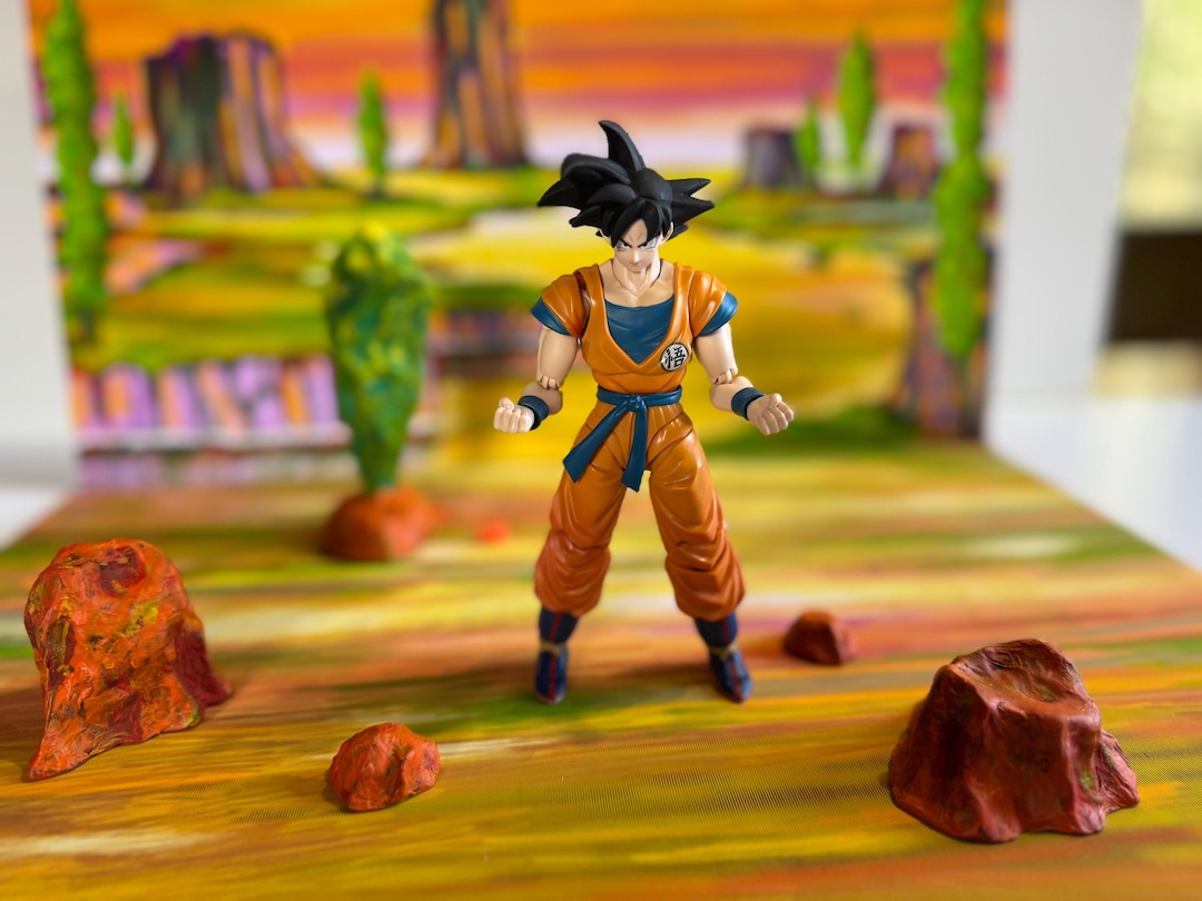 Dragon Ball Z Diorama Landscape With 3-D Rocks and 3-D Tree Model - Etsy