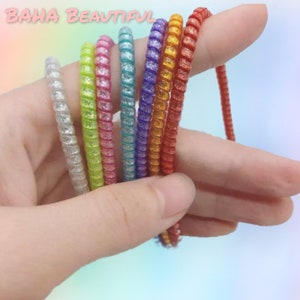 8in GLITTER Hearing aid TUBE TWISTS