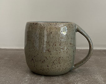 Handmade Ceramic Mug | Green Mug | Farmhouse Mug | Ceramic Coffee Mug | Ceramic Tea Mug | Rustic Mug | Cozy Mug | Seafoam Mug