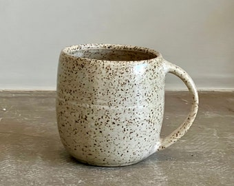 Handmade Ceramic Mug | Creamy White Mug | Farmhouse Mug | Ceramic Coffee Mug | Ceramic Tea Mug | Rustic Mug | Cozy Mug