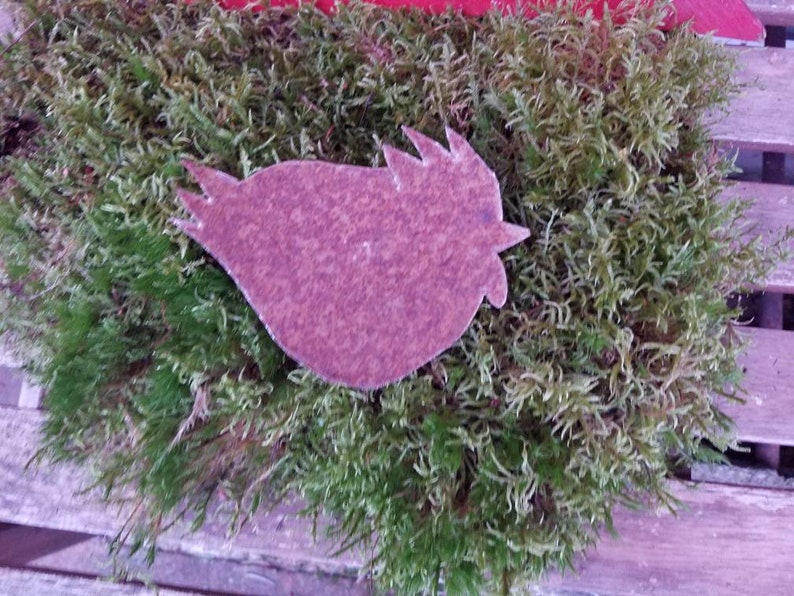 Rusty bird, rust bird, 14 cm, rust decoration / sheet metal / metal / iron image 1