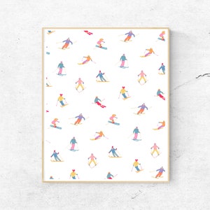 TINY SKIESR Multi Color  | Print 8x10 - Unframed