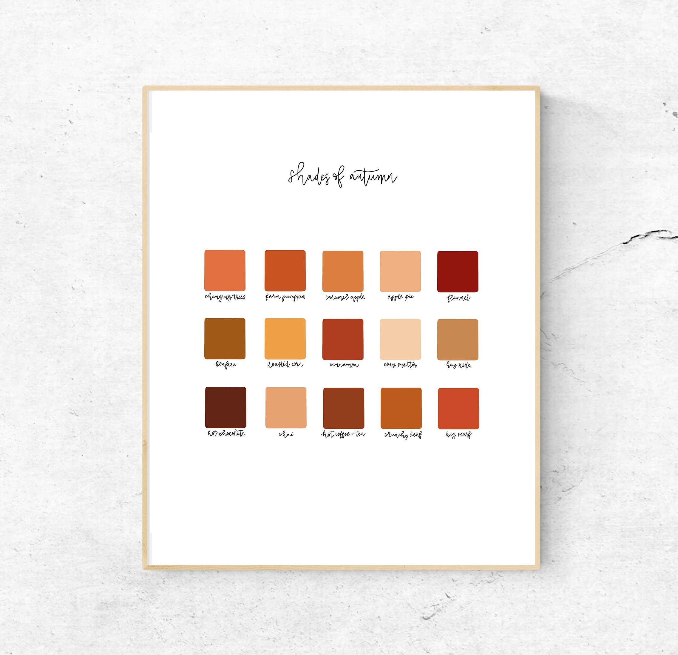 8x10 Shades of Autumn Print - Etsy