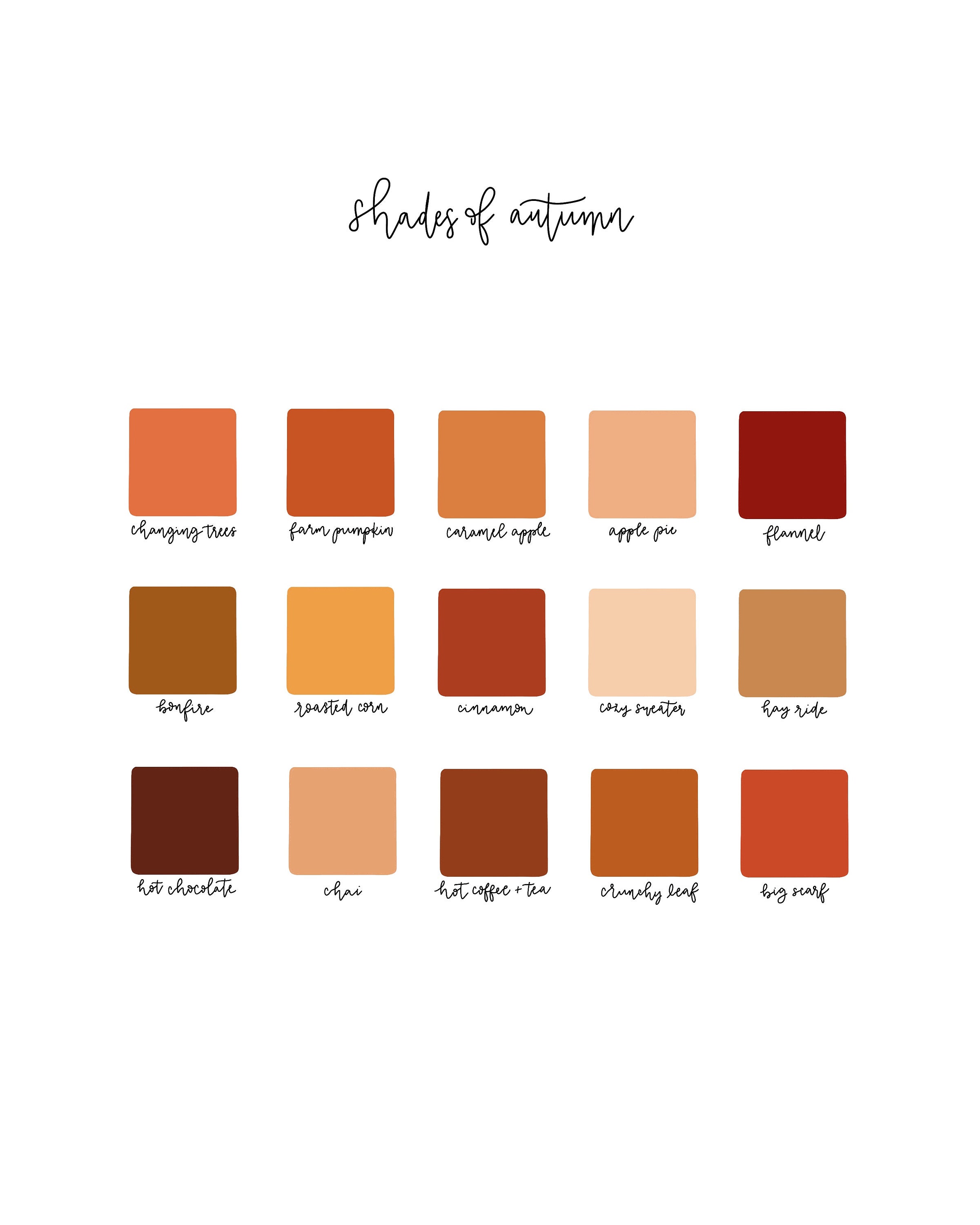 8x10 Shades of Autumn Print - Etsy