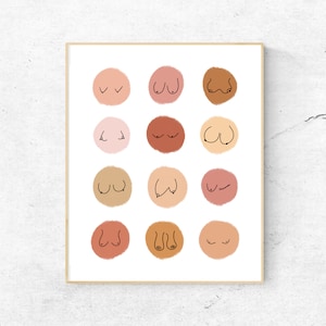 Mixed Boobies 3 | Shades of Pink  | Print 8x10 - Unframed