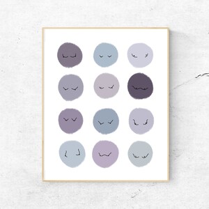 SMALL BOOBIES purple | Print 8x10 - Unframed