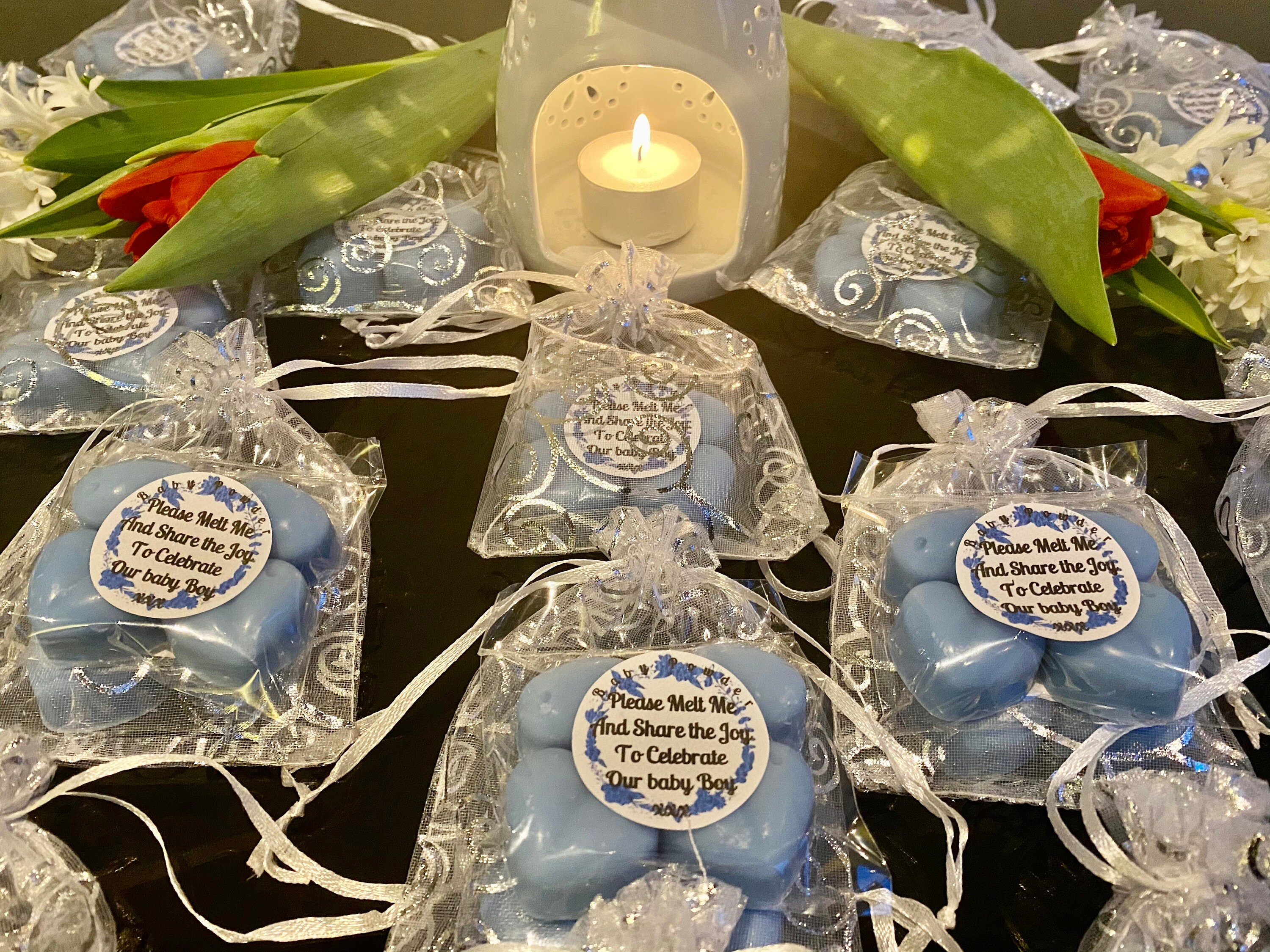 Baby Shower Wax Melt Gifts Baby Reveal Gifts Min 15 Units Etsy