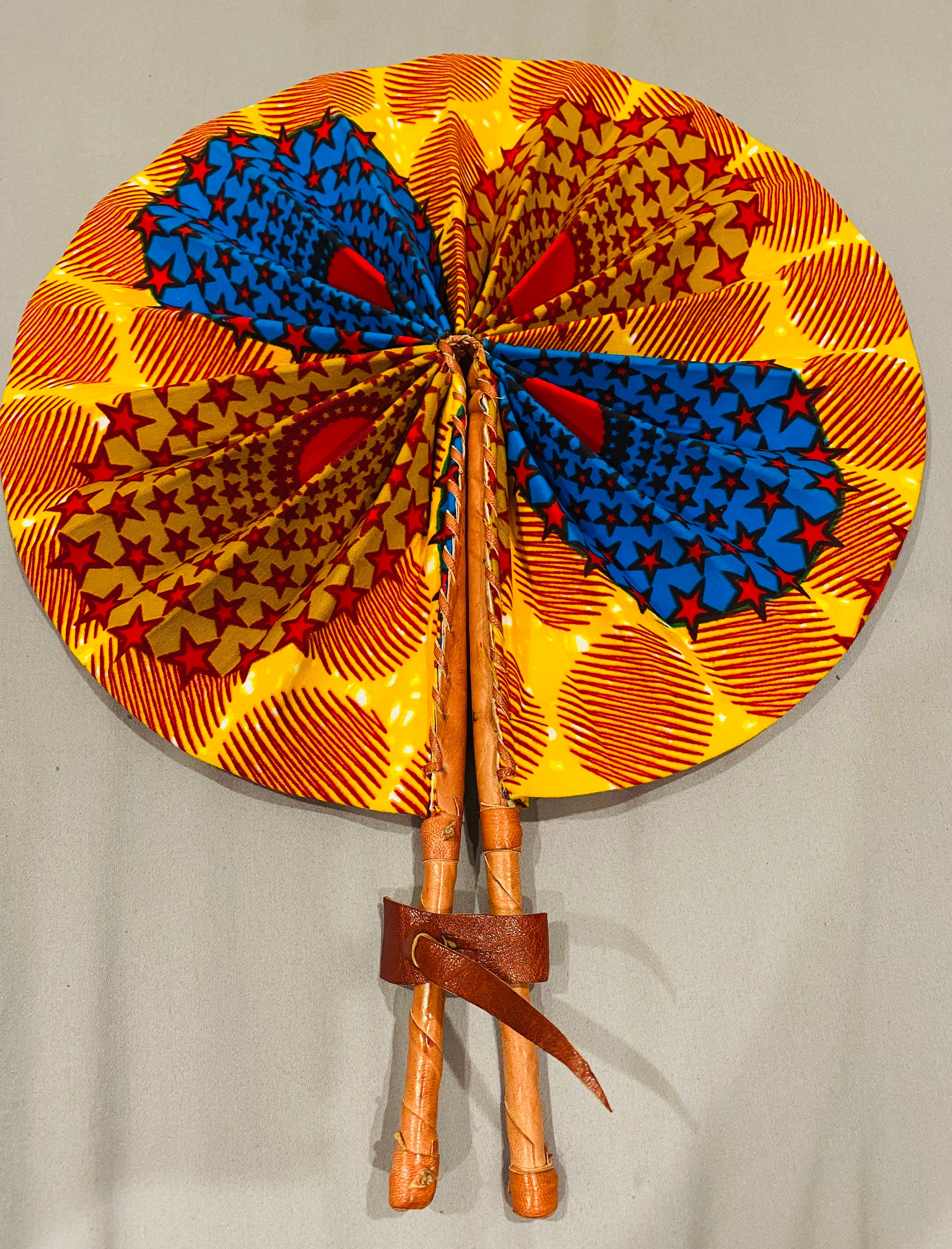 Ghana Ankara Print Hand Fan African Fan African print fan Etsy
